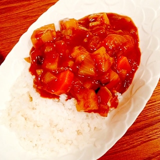 野菜たっぷりの肉無しカレー